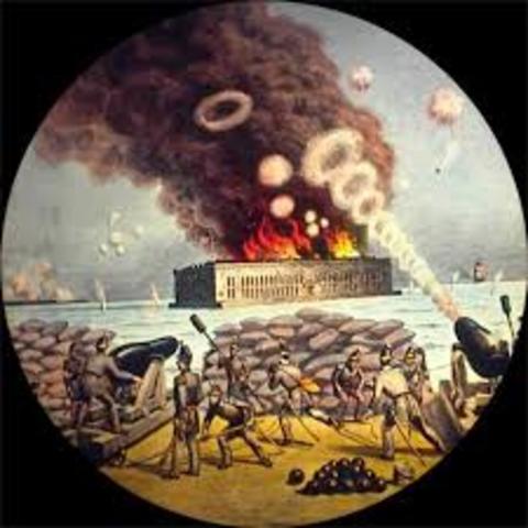 Battle at Fort Sumter