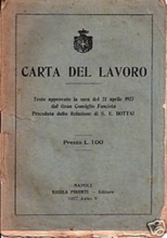 CARTA DEL LAVORO