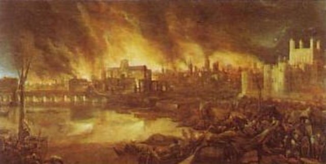 Great Fire destroys much of London