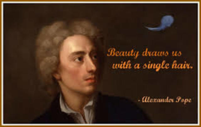 Alexander Pope publishes part of The Rape of the Lock.