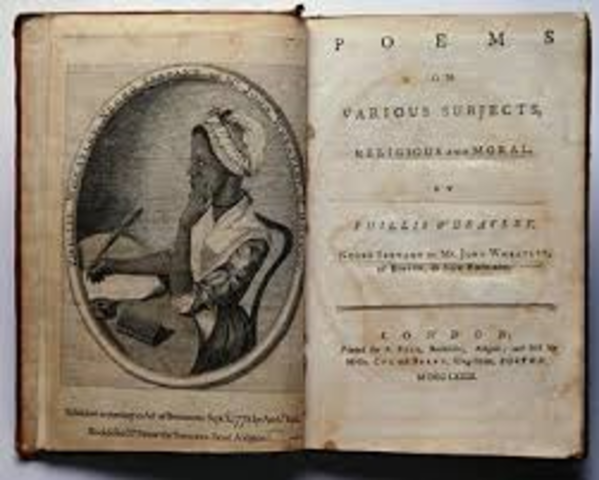 "Poems on Various Subject. Religous and Moral" is published in London