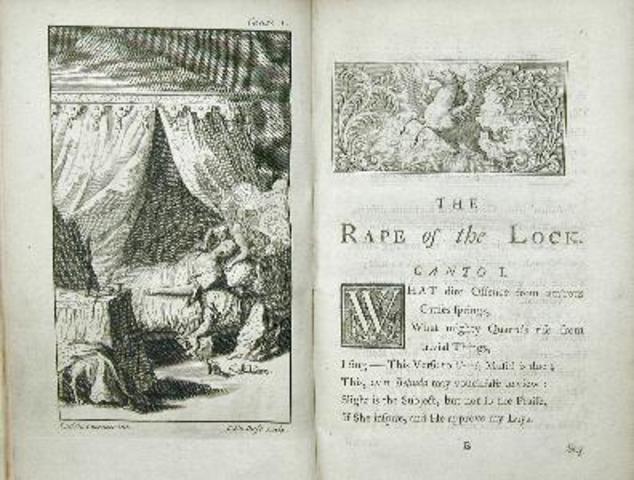 Alexander Pope publishes part of The Rape of the Lock