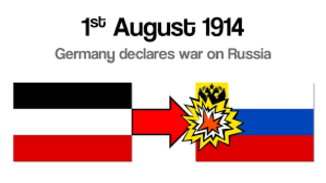 Germany declares war on Russia