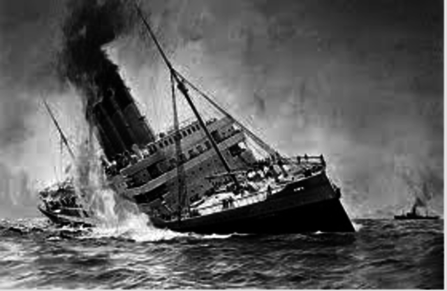 German U-Boats Sink the Lusitania