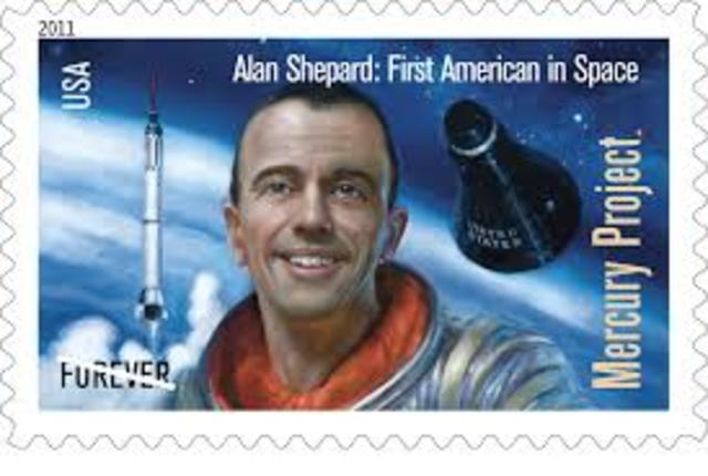 Alan Shepard becomes the first American in space