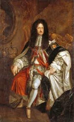 Charles II is proclaimed king of England (crowned in 1661).