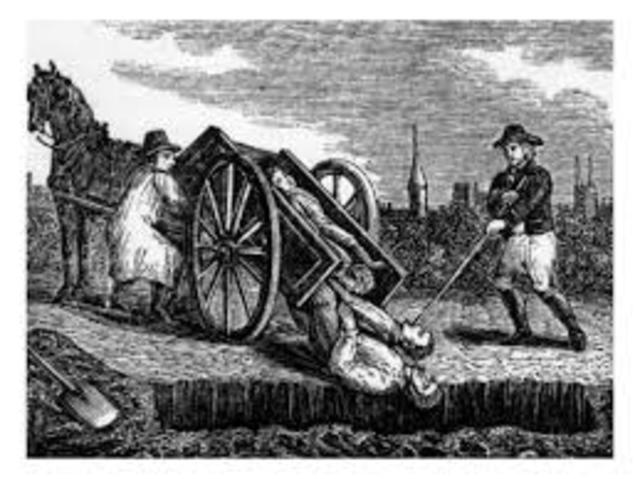 Plague claims more than 68,000 people in london