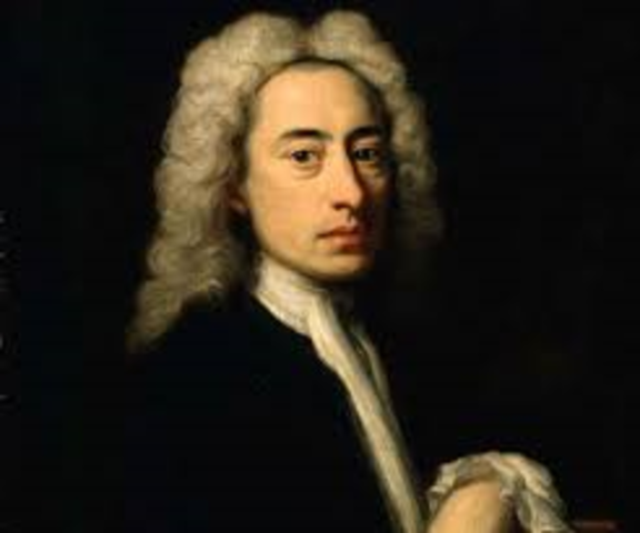 Alexander Pope publishes part of The Rape of the Lock