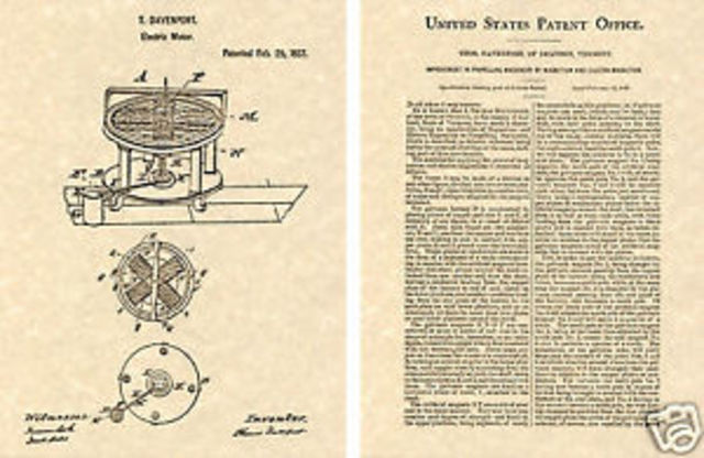 Primer motor electrico para uso indutrial.
