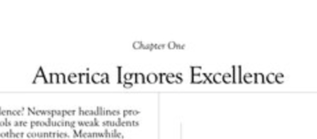 A Nation at Risk and National Excellence Reports are published