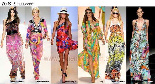 Moda femenina años 70