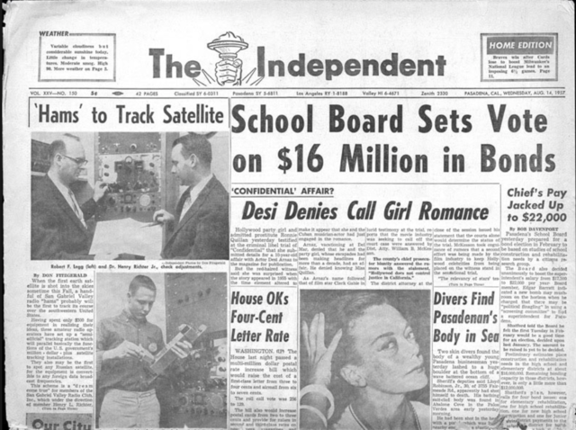 Sputnik is launched causing America to reflect on it's educational system