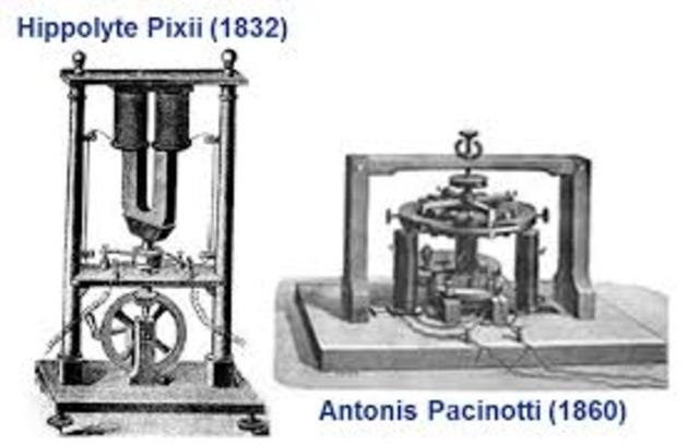 Primer generador de electricidad.