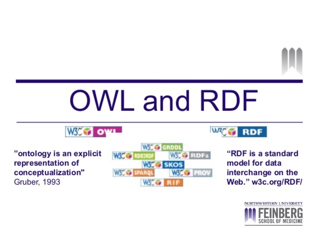 RDF y OWL  desarrollo en administración.