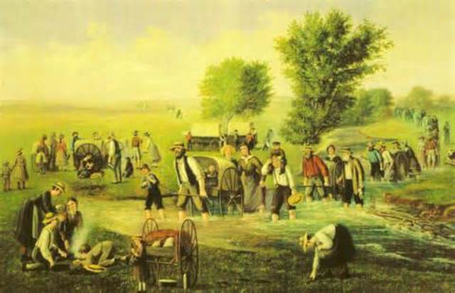 Mormons start their trek