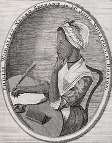 Phillis Wheatley's Poems on Various Subject, ReligiousAfrican American poet and Moral is published in London.