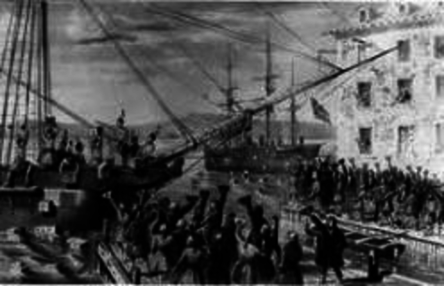 Boston Tea Party occurs
