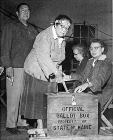 Native americans were given the right to vote