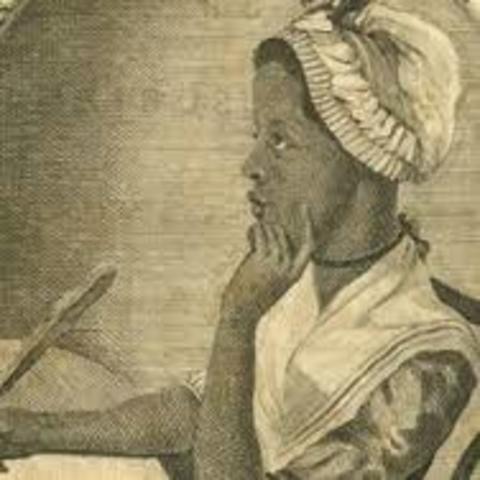 African American poet Phillis Wheatly's poems on Various Subject.