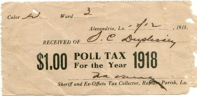 Poll Taxes Constitutional