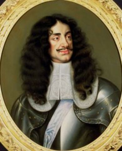 Charles II is proclaimed king of England (crowned in 1661)