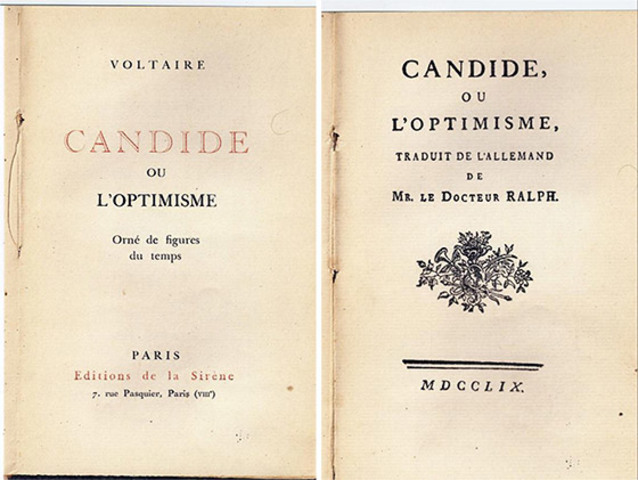 Voltaire publishes Candide
