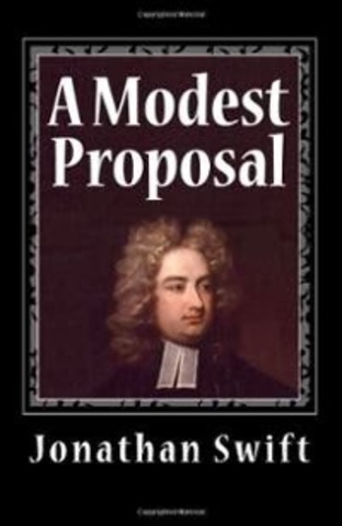Swift publishes A Modest Proposal, protesting English treatment of the Irish poor.