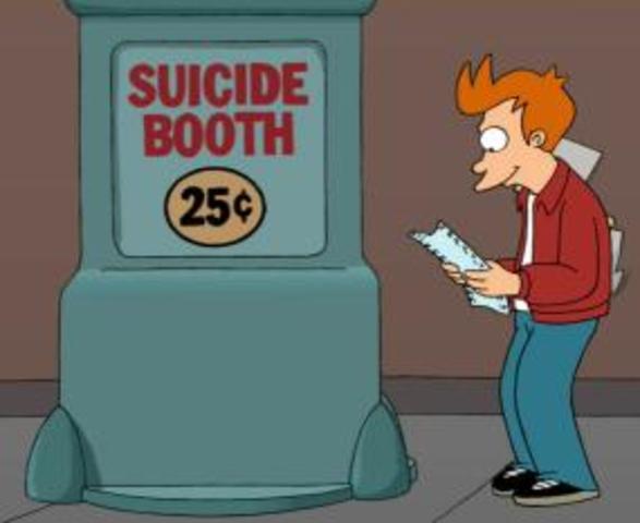 SUICIDE BOOTH 25 CENTS !