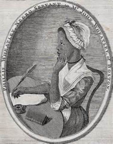 African American poet Phillis Wheatle's Poems on Various Subject, Religious and Moral is published in London