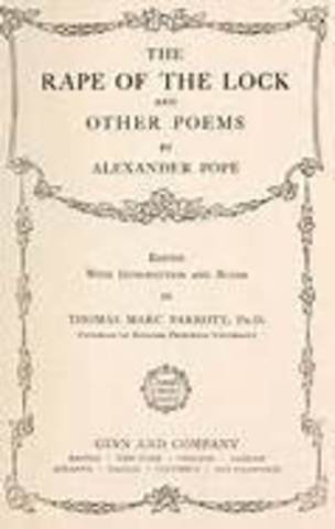Alexander Pope publishes part of The Rape of the Lock