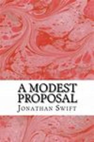 Swift publishes a modest proposal, protestin English treatment of the Irish poor