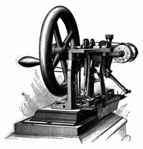 Howe and Singer invents the sewing machine.