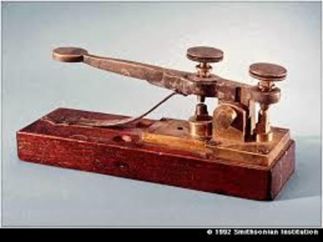 Samuel Morse creates the telegraph.