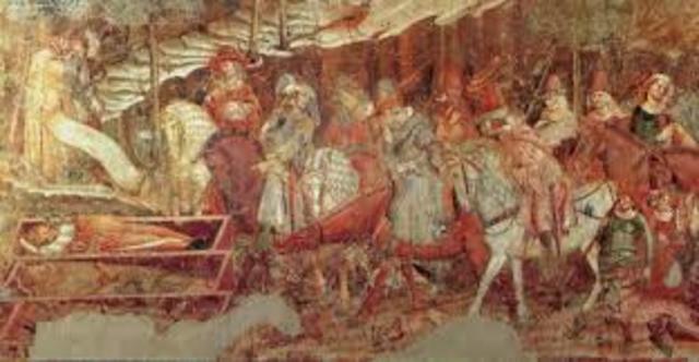 Plauge claims more than 68,000 people in London