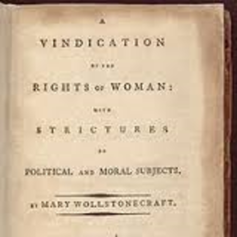 Mary Wollstonecraft publishes 'A Vindication of the Rights of Women'