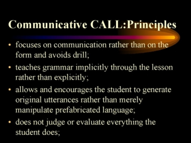 Communicative CALL