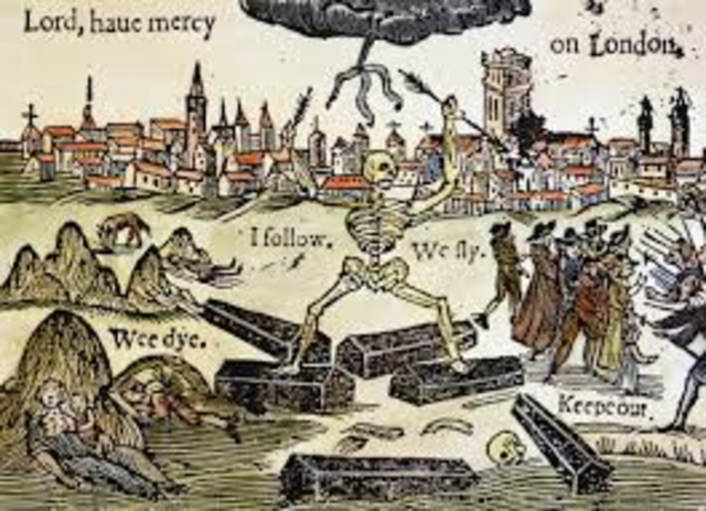 Plague claims more than 68,000 people in London