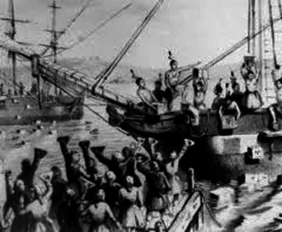 Boston Tea Party occurs