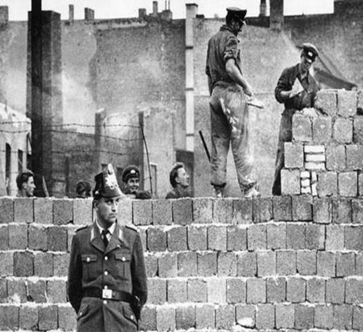 Soviet Construction of the Berlin Wall Began