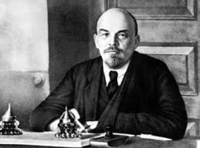vladmir lenin is exiled