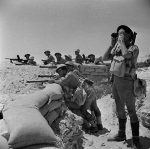 The El Alamien battles starts