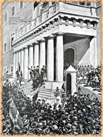 ΑΠΟΣΤΟΛΗ ΣΤΡΑΤΟΥ ΣΤΗΝ ΚΡΗΤΗ. ΕΚΔΗΛΩΣΗ ΕΛΛΗΝΟΤΟΥΡΚΙΚΟΥ ΠΟΛΕΜΟΥ ΣΤΗ ΘΕΣΣΑΛΙΑ. ΗΤΤΑ ΕΛΛΗΝΙΚΟΥ ΣΤΡΑΤΟΥ