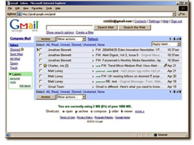 primer correo electronico ( gmail)
