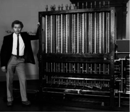 Construcción de la  "máquina diferencial" para el cálculo de polinomios.