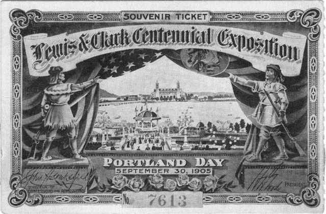 The Lewis and Clark Centennial Exposition is opened