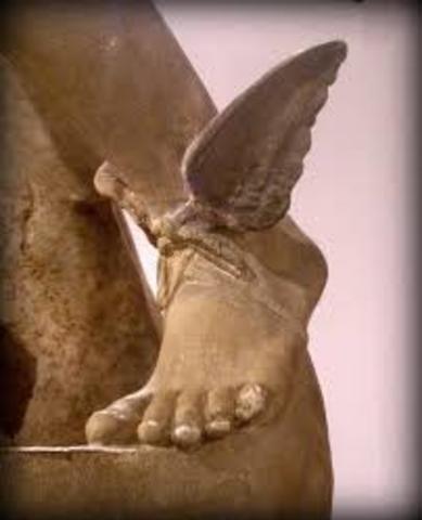 Hermes Dios Mensajero de la Mitología Griega. (900-800 a.c).