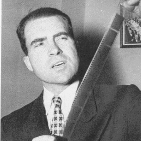 Whittaker Chambers hands over Pumpkin Papers