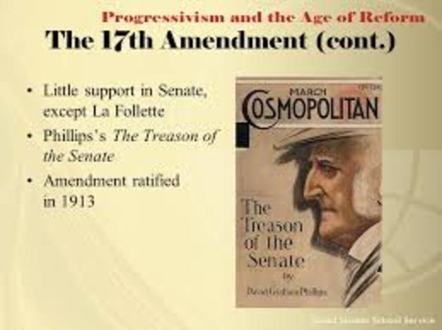 17th Ammendmant Ratified
