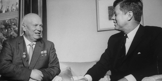 Meets with Nikita Khrushchev