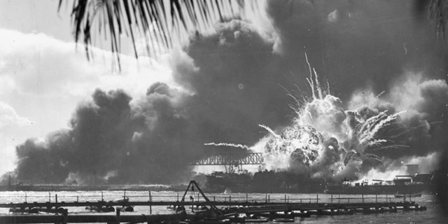 Japan attacks Pearl Harbor